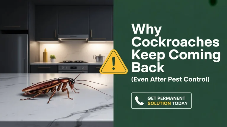 Why Do Cockroaches Keep Coming Back After Pest Control in Dubai